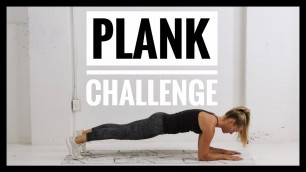 'Take The PLANK CHALLENGE// 8 Plank variations'