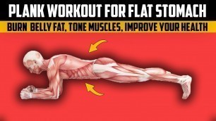 'How to Plank Workout For Flat Stomach – Burn Belly Fat, Improve Metabolism  And Tone Muscles'