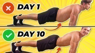 'Plank Exercise For Belly Fat (10 Day Challenge)'