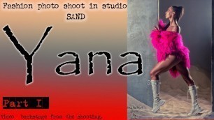 'Yana    professional fitness model  Fashion shooting  Sand photo studio'