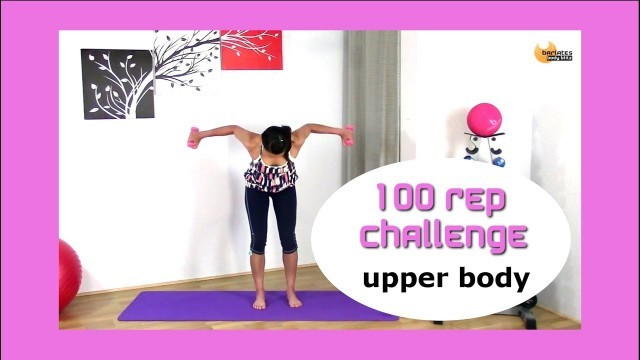 'FREE Ballet Barre Arms Workout - Barlates Body Blitz 100 REP CHALLENGE Upper Body Barre'