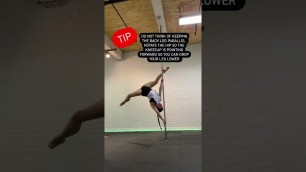 'How to do an Extended Butterfly // Pole Dance Tutorial #poledance #polefitness'