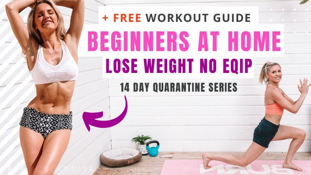 'BEGINNERS AT HOME WORKOUT (no equipment) FULL BODY'