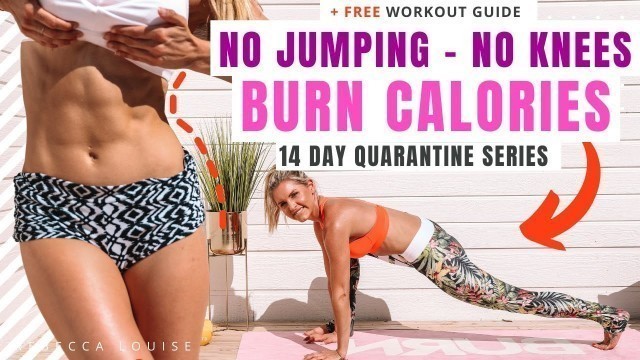 'At home NO JUMPING 12 minute workout to BURN FAT!'