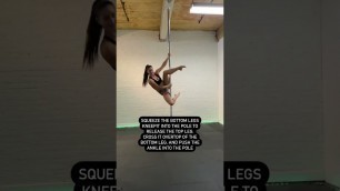 'How to do a Seahorse Pole Fitness Move// Pole Dance Tutorial #poledance #polefitness'