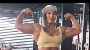 'FEMALE BODYBUILDING FITNESS MODELS SARAH VILLEGAS PHYSIQUE ATHLETES'