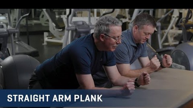 'Straight Arm Plank Exercise Video'