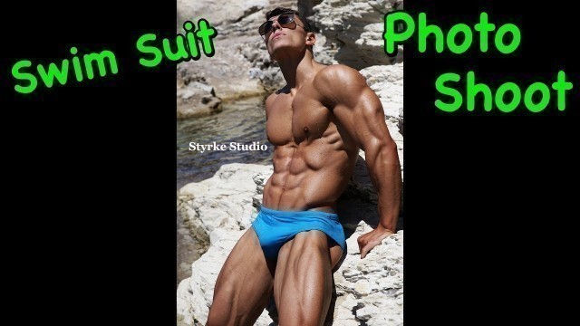 'Fitness Model Speedo Swimsuit Photo Shoot Elliot Robinson Styrke Studio'