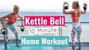 'Full Body Kettlebell Workout - TRAIN AND TONE MUSCLES | Rebecca Louise'