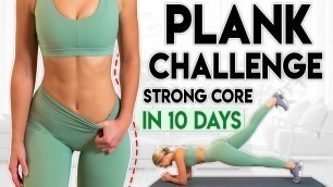 'PLANK CHALLENGE to get ABS | 5 minute Home Workout'