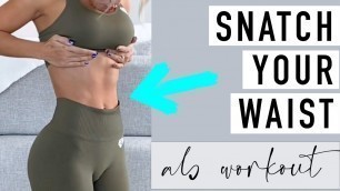 'ABS IN 7 MINUTES ✨ PLANK AB WORKOUT for a tiny waist'