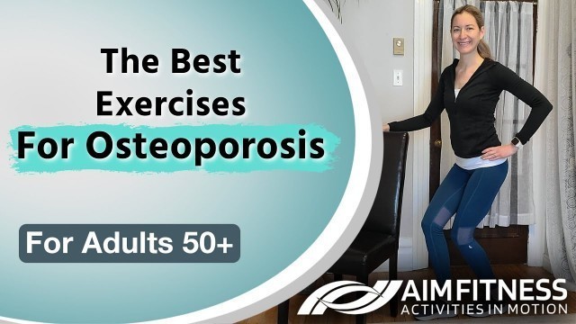 '4 Standing Exercises for Osteoporosis | Weight-Bearing Exercises | For Seniors & Adults 50+'