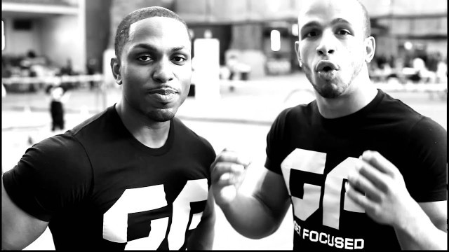 'Yusuf Myers and Goldin Martinez of Get Focused Fitness at the Lets Move Initiative'