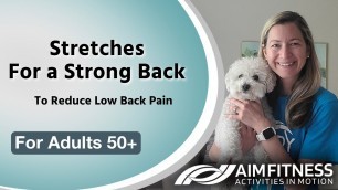 'Stretches for Your Lower Back | Back Exercises | Reduce Back Pain | For Seniors & Adults 50+'