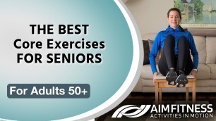 'Simple Seated Core Exercises for Seniors & Beginners | AIM Fitness | Toned Stomach and Strong Core'