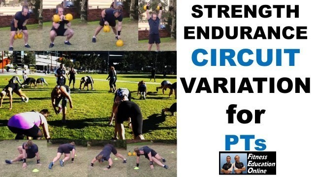 'Strength Endurance Circuit Workout for Group Training | FITNESS EDUCATION ONLINE'