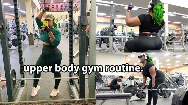 'MY CURRENT UPPER BODY WORKOUT ROUTINE | Back, Chest, Shoulder Focused Gym Workout