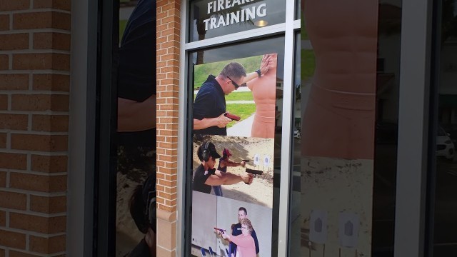 'Front Entrance at Focused Fitness Defense and Firearms Training Facility at Gulf Coast Town Center.'