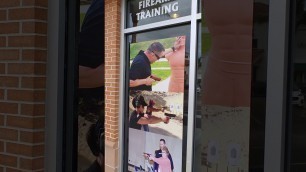 'Front Entrance at Focused Fitness Defense and Firearms Training Facility at Gulf Coast Town Center.'