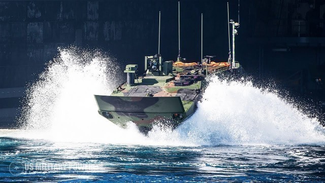 'U.S. Marines Test New Amphibious Combat Vehicle (ACV)'