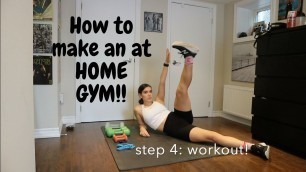 'Creating An At Home Gym | Steps On How To Create A Personalized Gym'