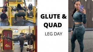 'GLUTE & QUAD FOCUSED GYM LEG DAY | Workout with Melyssa'