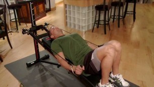 'Tricep Dips on the Total Trainer Home Gym'