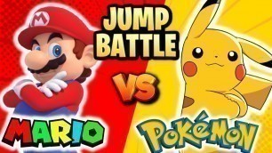 'Pokemon vs Mario Jump Battle | Brain Break | Just Dance | Mario Run'