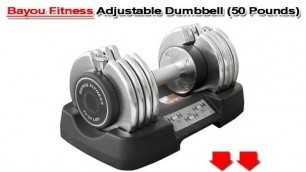 '★★ Best Price Bayou Fitness Adjustable Dumbbell (50 Pounds) - Bayou Dumbbell review'