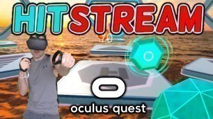 'Hitstream rhythm fitness game for Oculus Quest. Is this the best free fitness game for Oculus Quest?'