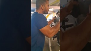 'Triceps handle pushdown #tamil #fitness'