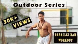 'Double Bar (Parallel Bar) Full Body Exercise in Tamil | Outdoor workouts | AravindRj | Udarpayirchi'