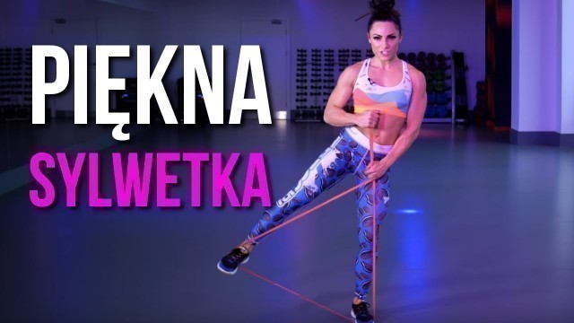 'ĆWICZENIA NA POŚLADKI, UDA, BRZUCH I RAMIONA - 6 min Trening Całego Ciała z Gumą Fitness'