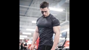 'Men Gyms Fitness T shirt Compression Skinny Bodybuilding t shirt Muscle худи Male Summer Casual'