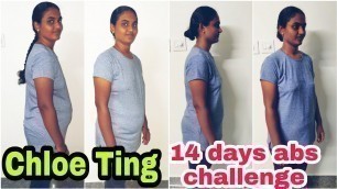 'I tried Chloe Ting\'s Abs Challenge | Realistic Realistic results | In Tamil | Indian'