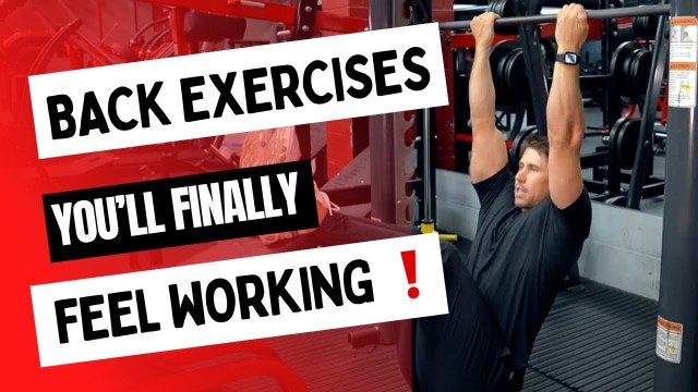 '9 Back Exercises You\'ll Finally Feel Working!!! | The Fitness Maverick'