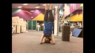 'Working On My Fitness Headstand'