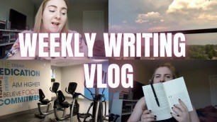 'READING MY DEBUT NOVEL & WORKING ON MY FITNESS | WRITING VLOG'