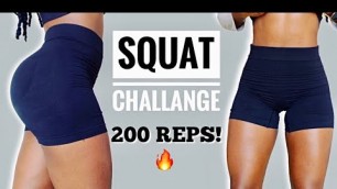 'THE BEST 30 DAYS SQUAT CHALLENGE| Thick Thighs & Glutes workout Transformation At Home'