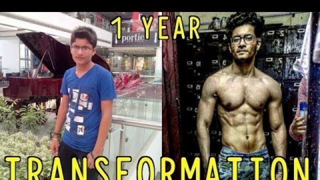 '18 Years Old - 1 Year Crazy Natural Body TRANSFORMATION  |  Skinny to Fit Journey | Gym Motivation'