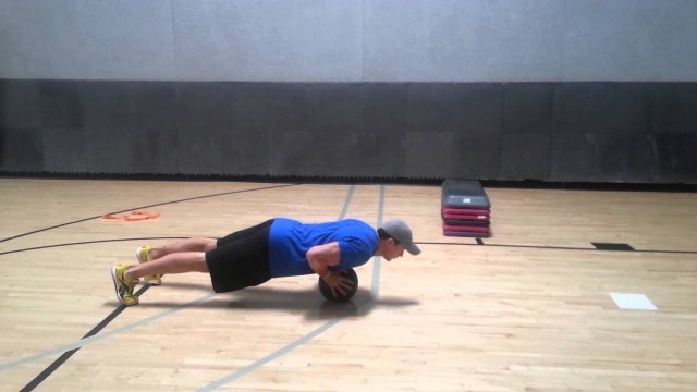 'med ball push up with Jeremy Scott Fitness, Scottsdale AZ'