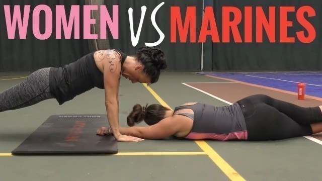 'Women try the Royal Marines Fitness Test without practice'