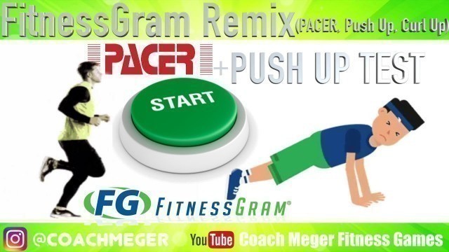 '[FitnessGram Stations] PACER Training with Push Up & Curl Up Practice Tests'