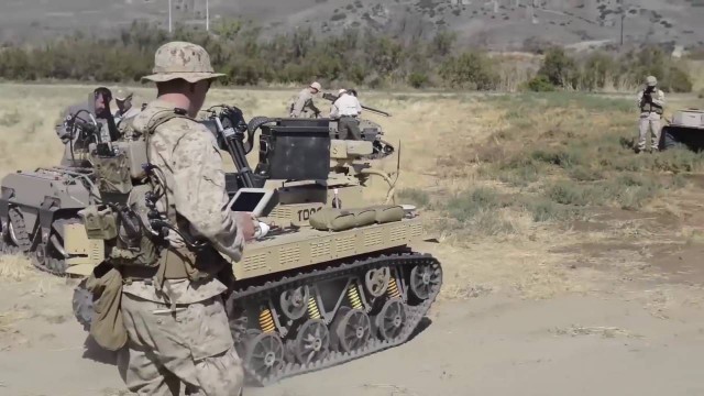 'US Future Combat Systems! Marines Test Futuristic Combat Robots'