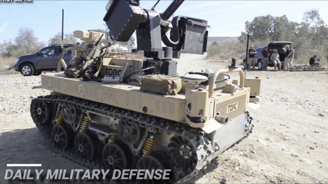 'Focus! US Marines Test Robots Multi-Utility Tactical Transport (MUTT) an Drone'