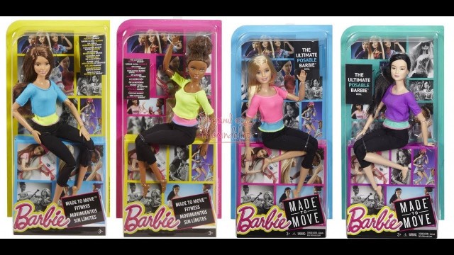 'Barbie Sonsuz Hareket Fitness Bebeği -Made To Move Unboxing ll Türkçe Barbie Videoları ll'