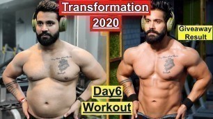 'Transformation Series Day6 Workout|| Fat To Fit 90 Days||Transformation series'