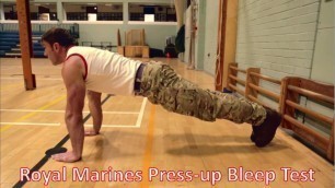 'Royal Marines Press-up Bleep Test'