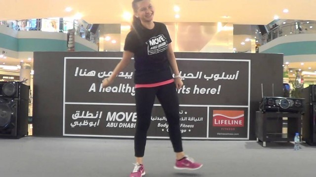 'Danced their steps to fitness at Move Abu Dhabi, Mushrif Mall'