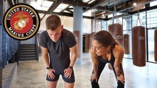 'Boyfriend & Girlfriend Take On The US Marines Fitness Test'